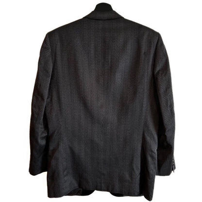 Saint Laurent Tailored Jacket Asian fit L US size M Gray Black Authentic