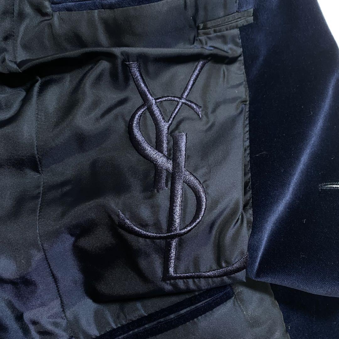 Saint Laurent Paris Tailored Jacket Asian fit L US size M Navy Authentic