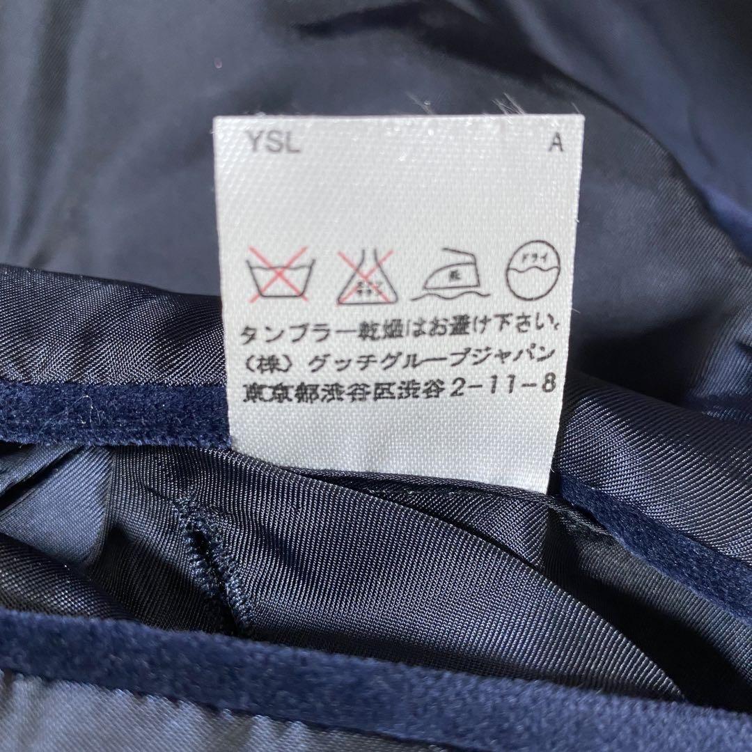 Saint Laurent Paris Tailored Jacket Asian fit L US size M Navy Authentic