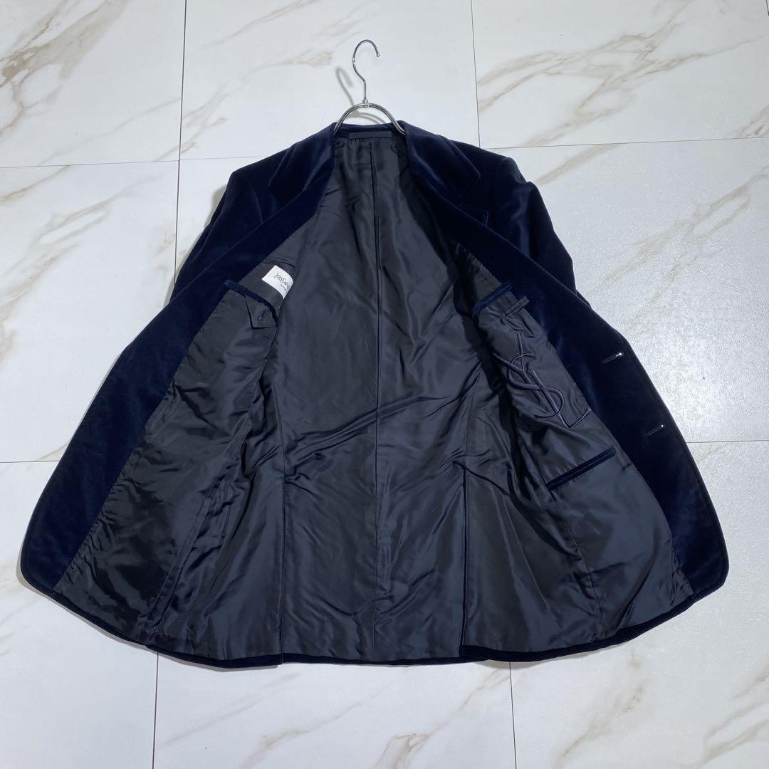 Saint Laurent Paris Tailored Jacket Asian fit L US size M Navy Authentic