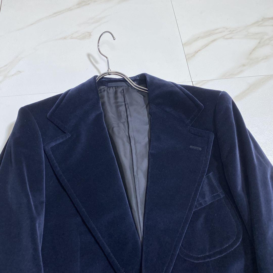 Saint Laurent Paris Tailored Jacket Asian fit L US size M Navy Authentic