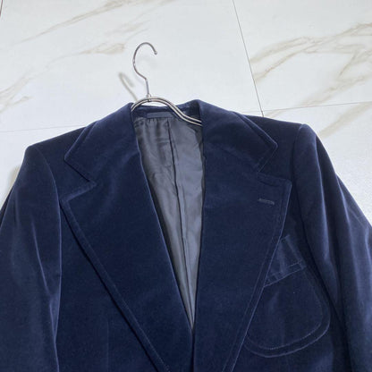 Saint Laurent Paris Tailored Jacket Asian fit L US size M Navy Authentic