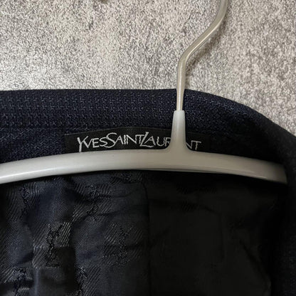 Saint Laurent Tailored Jacket Asian fit XL US size L Navy Authentic