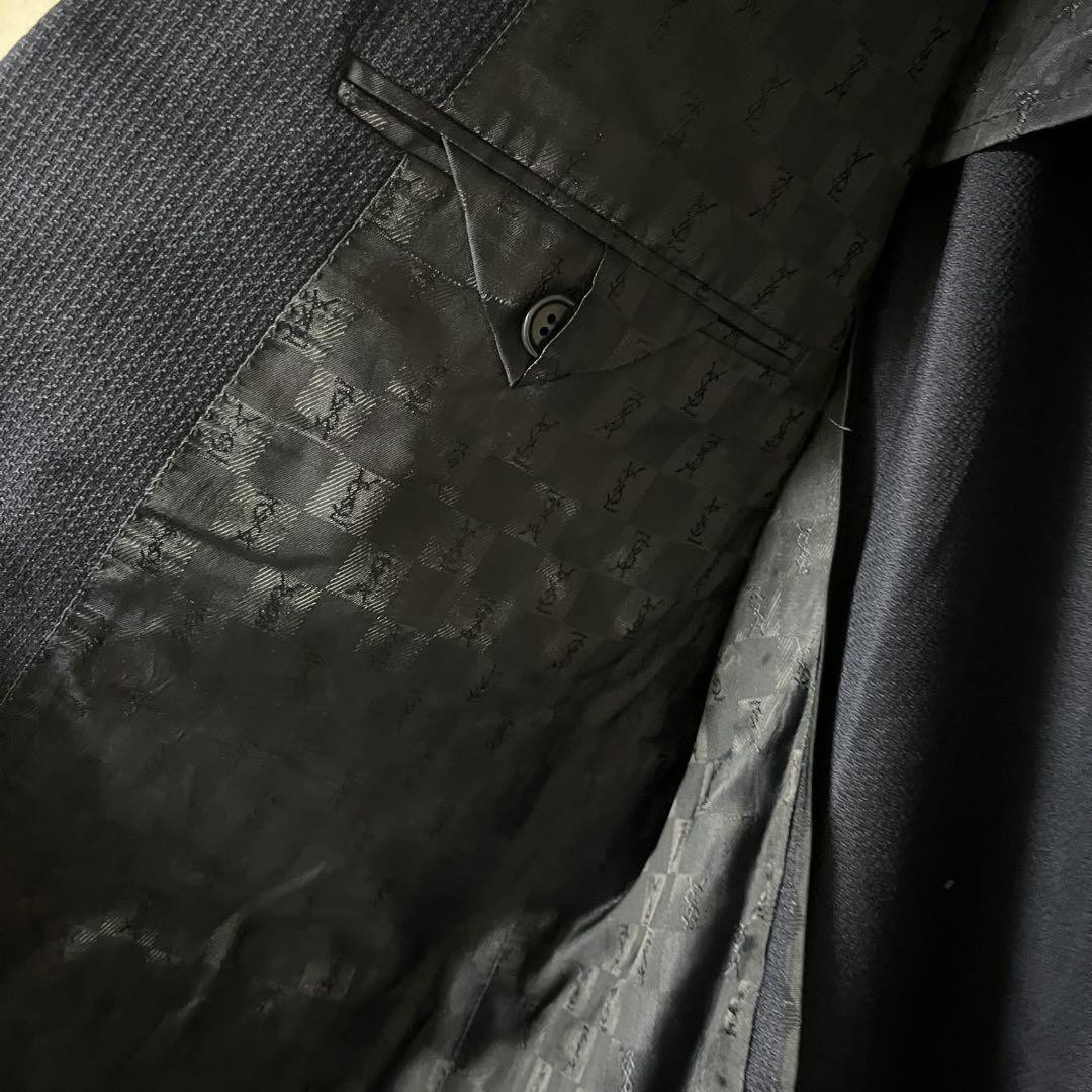 Saint Laurent Tailored Jacket Asian fit XL US size L Navy Authentic