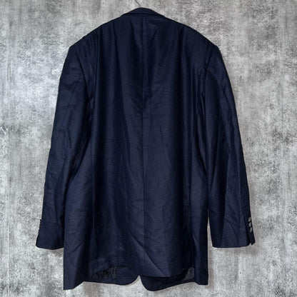 Saint Laurent Tailored Jacket Asian fit XL US size L Navy Authentic