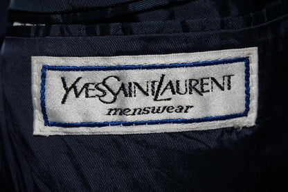 Saint Laurent Tailored Jacket Asian fit M US size S Blue Gray Authentic
