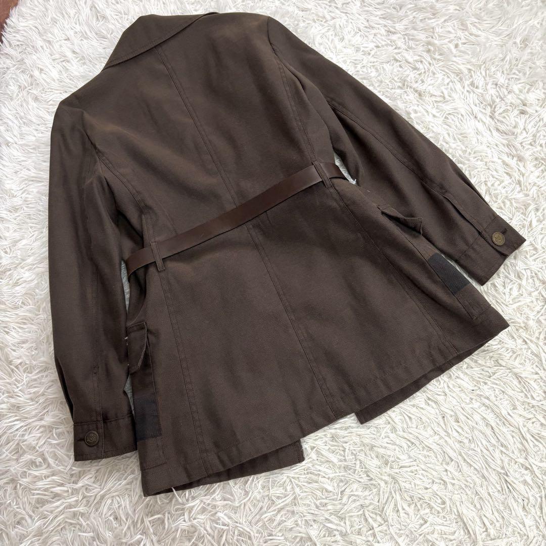 FENDI Coat FF Asian fit M US size S Brown Authentic