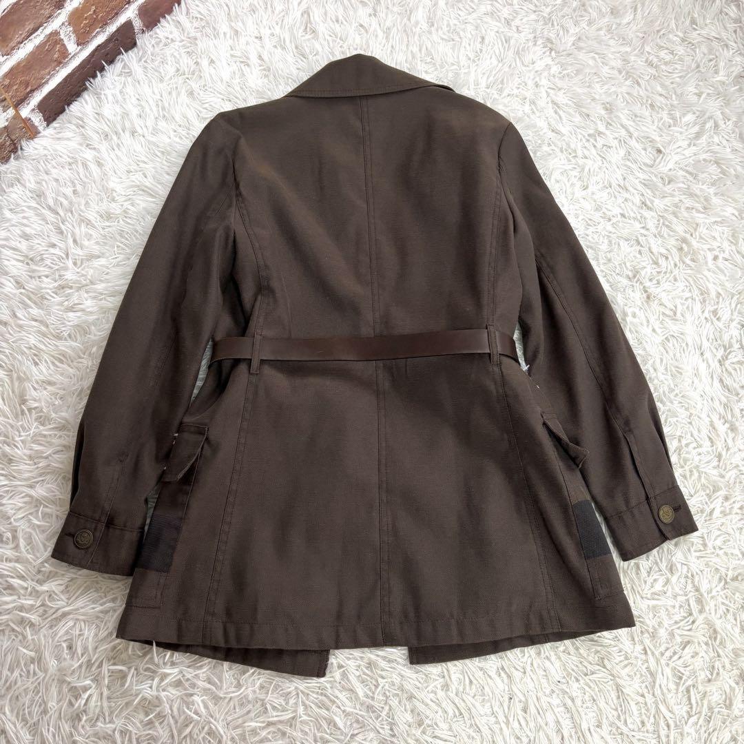 FENDI Coat FF Asian fit M US size S Brown Authentic
