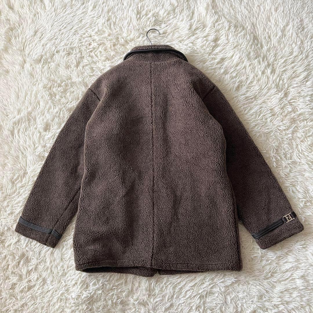 FENDI sheepskin Coat FF FREE SIZE Brown Authentic