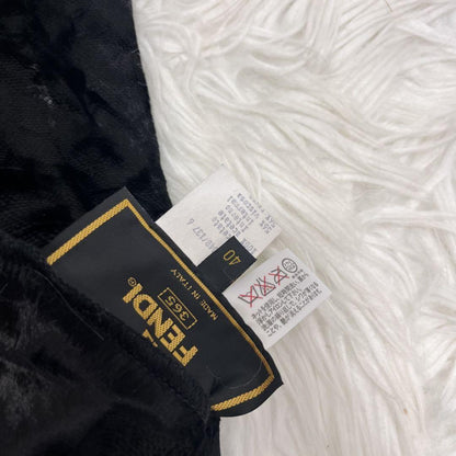 FENDI 2way Reversible Coat FF Asian fit XL 42 US size L Black Authentic