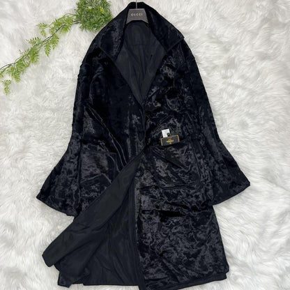 FENDI 2way Reversible Coat FF Asian fit XL 42 US size L Black Authentic