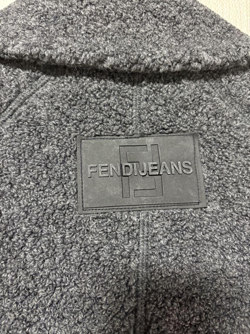 FENDI Long Coat FF Asian fit XL 42 US size L Authentic