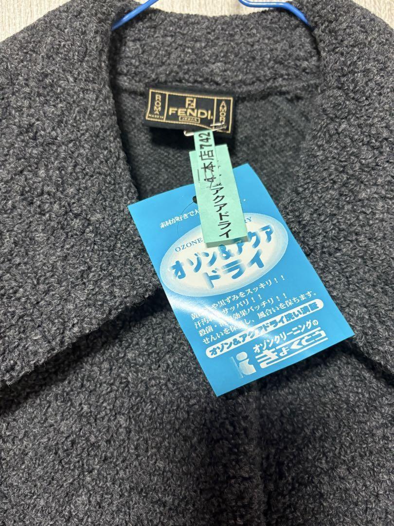 FENDI Long Coat FF Asian fit XL 42 US size L Authentic