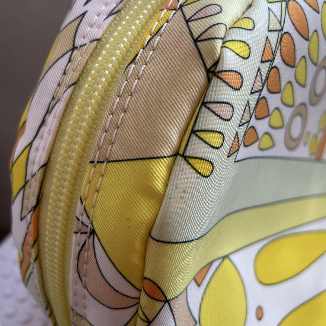 EMILIO PUCCI Hand Bag Tote Purse Yellow Multicolor Authentic