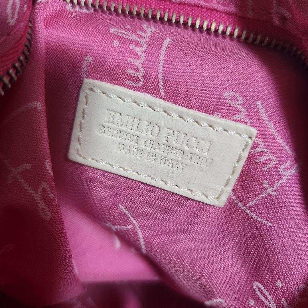 EMILIO PUCCI Hand Bag Tote Purse Multicolor Authentic
