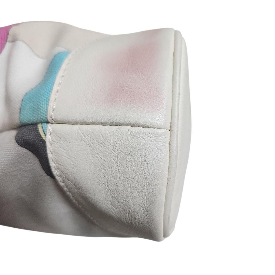 EMILIO PUCCI Hand Bag Tote Purse Multicolor Authentic