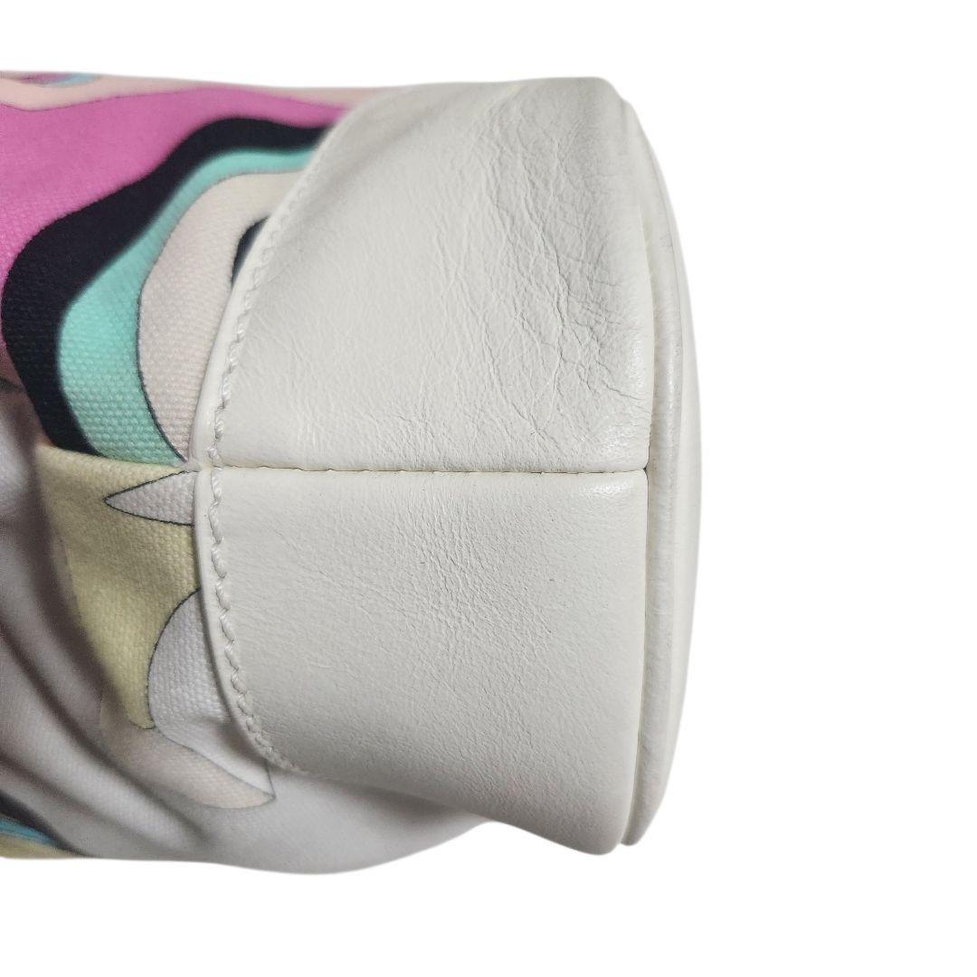EMILIO PUCCI Hand Bag Tote Purse Multicolor Authentic