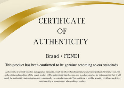 FENDI Bag FF Zucca Hand Tote Purse Canvas Leather Brown Gold  Used Authentic