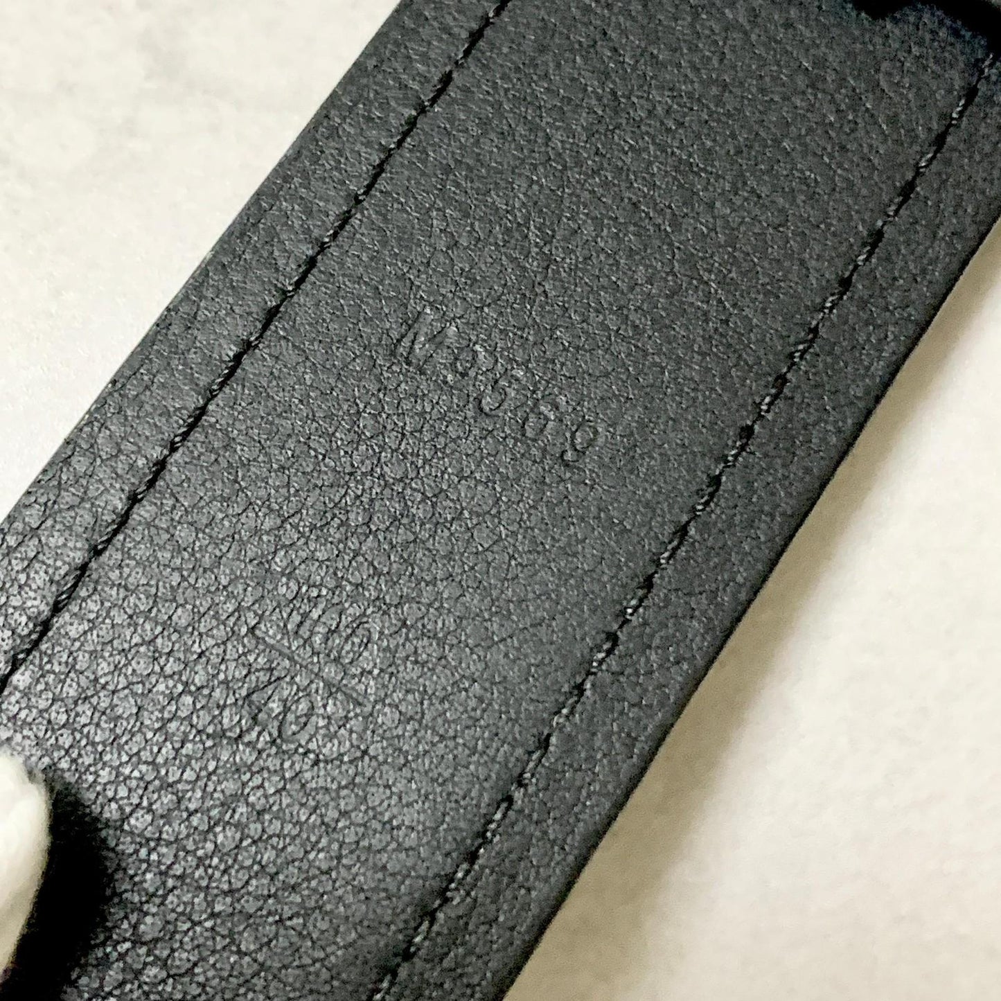 LOUIS VUITTON Damier Graphite Santur Sydney Belt M9708 Black SilverHardware PVC