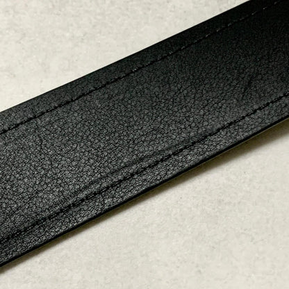 LOUIS VUITTON Damier Graphite Santur Sydney Belt M9708 Black SilverHardware PVC