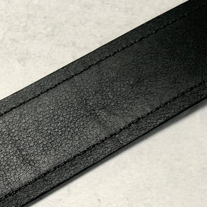 LOUIS VUITTON Damier Graphite Santur Sydney Belt M9708 Black SilverHardware PVC