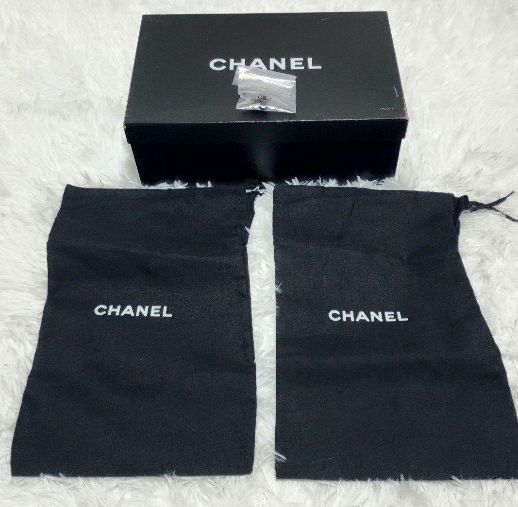 CHANEL Shoes Pumps Heel Cocomark EU 37 US 7 Suede Metal Black Authentic