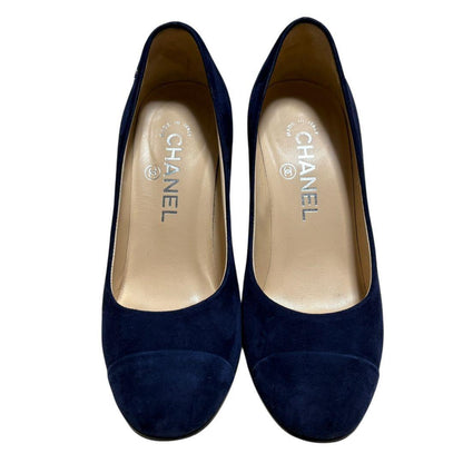 CHANEL Shoes Pumps Heel Cocomark EU 35.5 US 5.5 Authentic