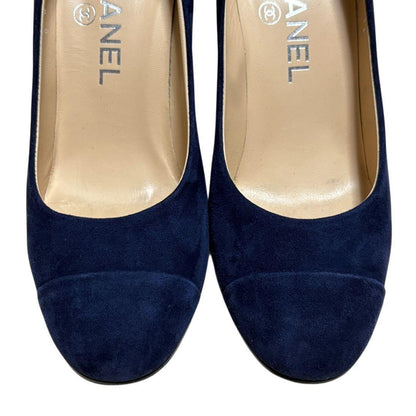 CHANEL Shoes Pumps Heel Cocomark EU 35.5 US 5.5 Authentic