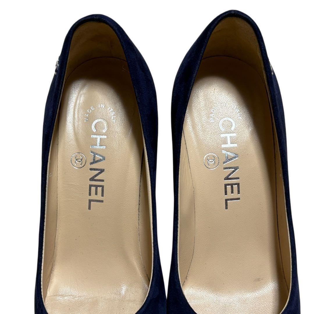 CHANEL Shoes Pumps Heel Cocomark EU 35.5 US 5.5 Authentic