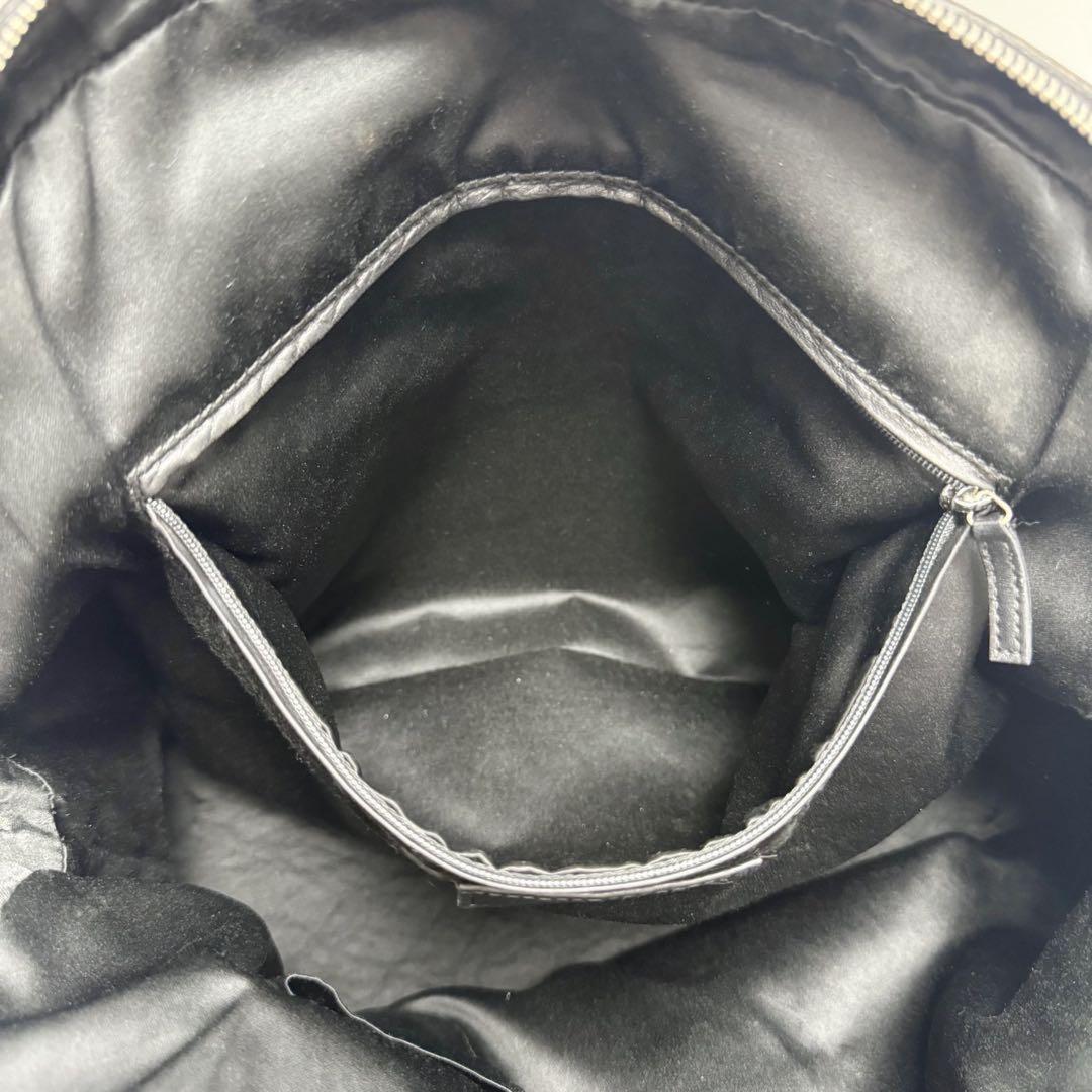 Saint Laurent Hand Bag Tote Purse Muse Leather Black Authentic