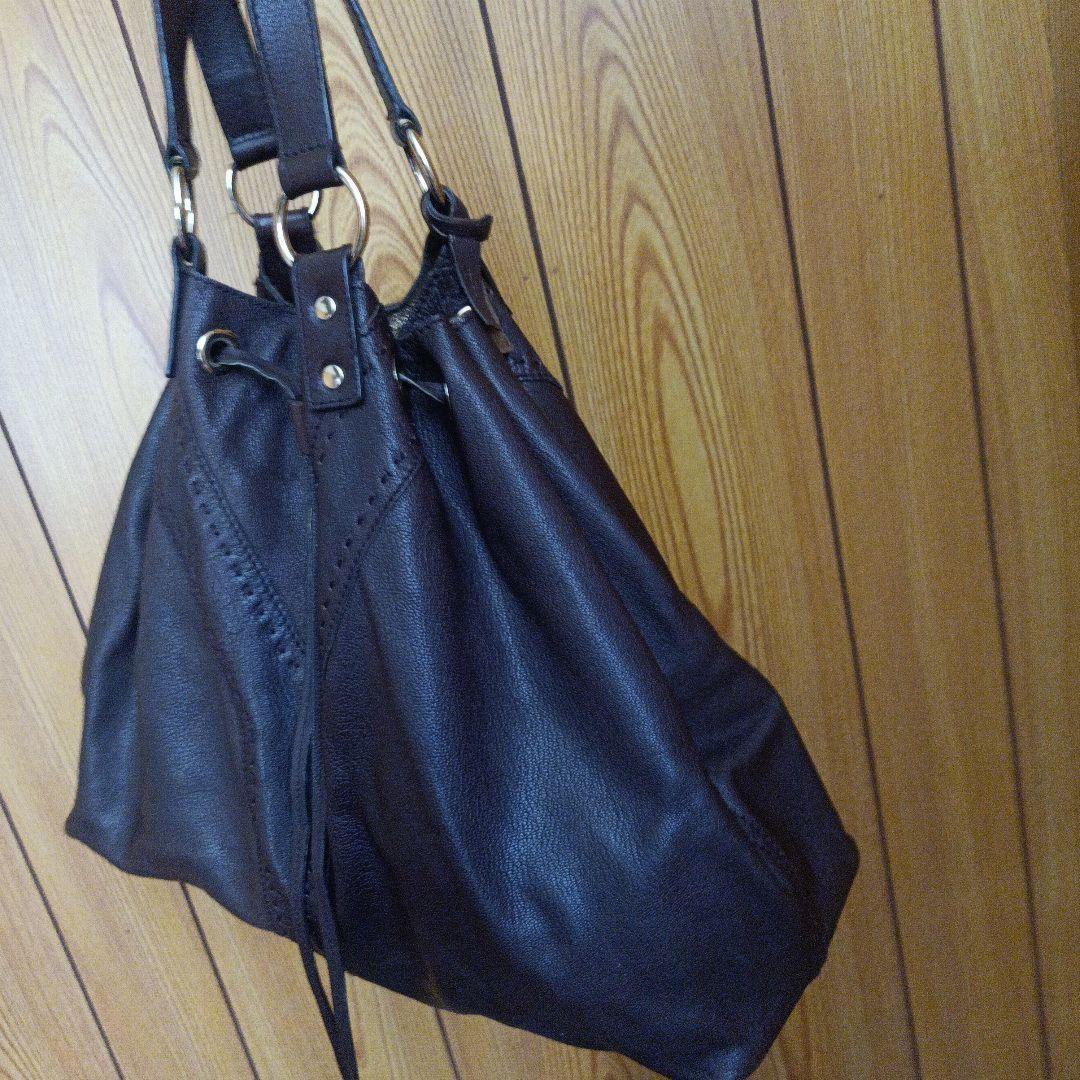 Saint Laurent Hand Bag Tote Purse Y Line Leather Brown Gold Authentic
