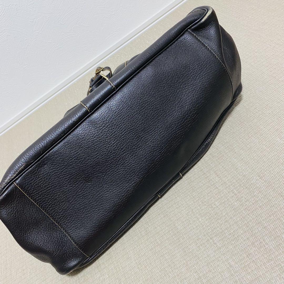 Saint Laurent Hand Bag Tote Purse Y Line Leather Brown Authentic