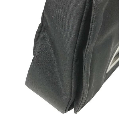 Christian Dior Hand Shoulder Bag Tote Purse Nylon Leather Black Authentic
