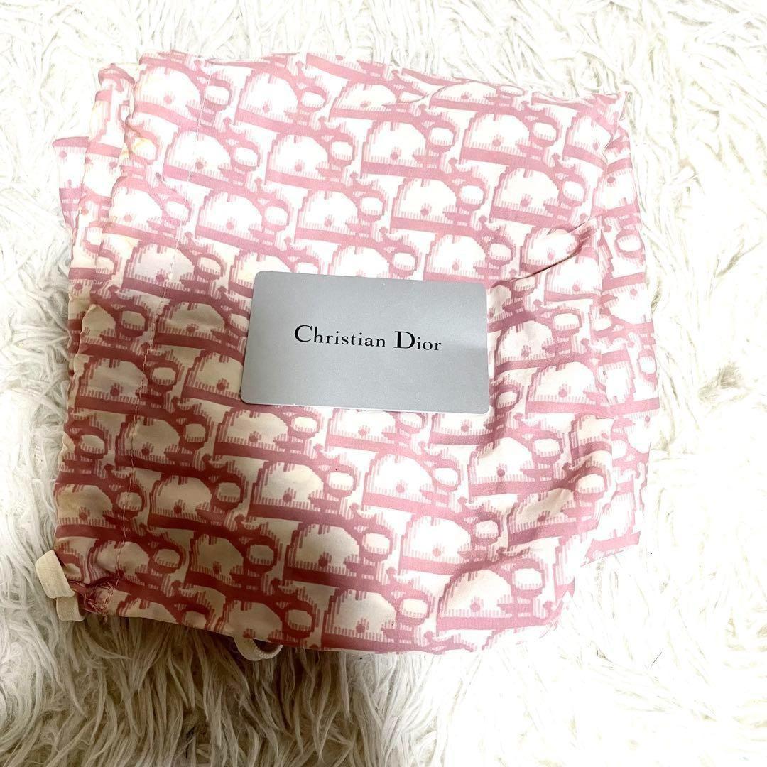 Christian Dior Hand Bag Tote Purse Trotter Pink Authentic