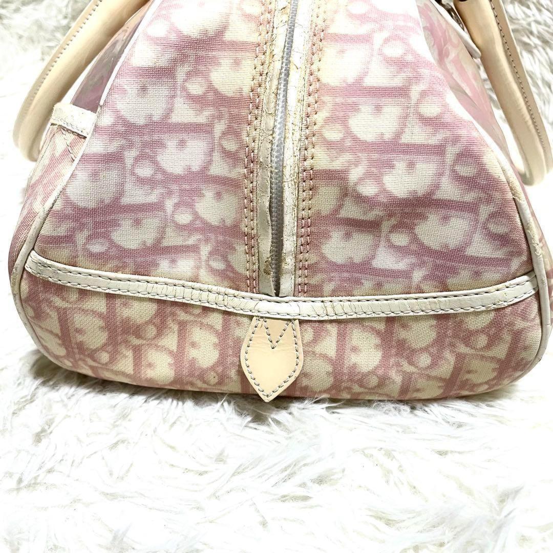 Christian Dior Hand Bag Tote Purse Trotter Pink Authentic