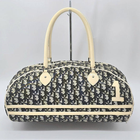 Christian Dior Boston Bag Hand Tote Purse Trotter Authentic