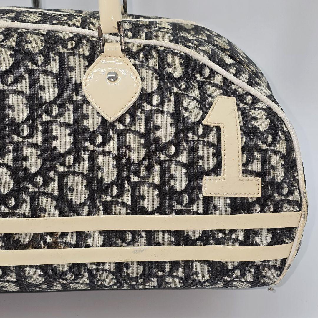 Christian Dior Boston Bag Hand Tote Purse Trotter Authentic