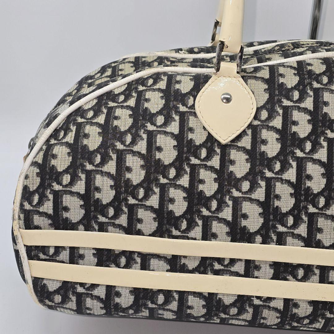 Christian Dior Boston Bag Hand Tote Purse Trotter Authentic