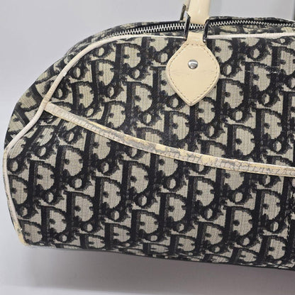 Christian Dior Boston Bag Hand Tote Purse Trotter Authentic