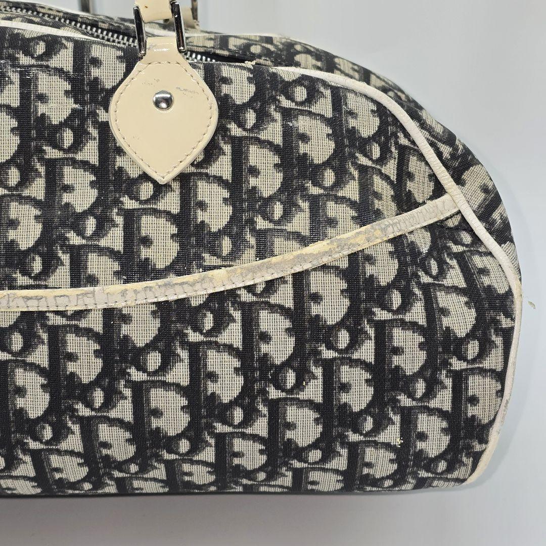 Christian Dior Boston Bag Hand Tote Purse Trotter Authentic