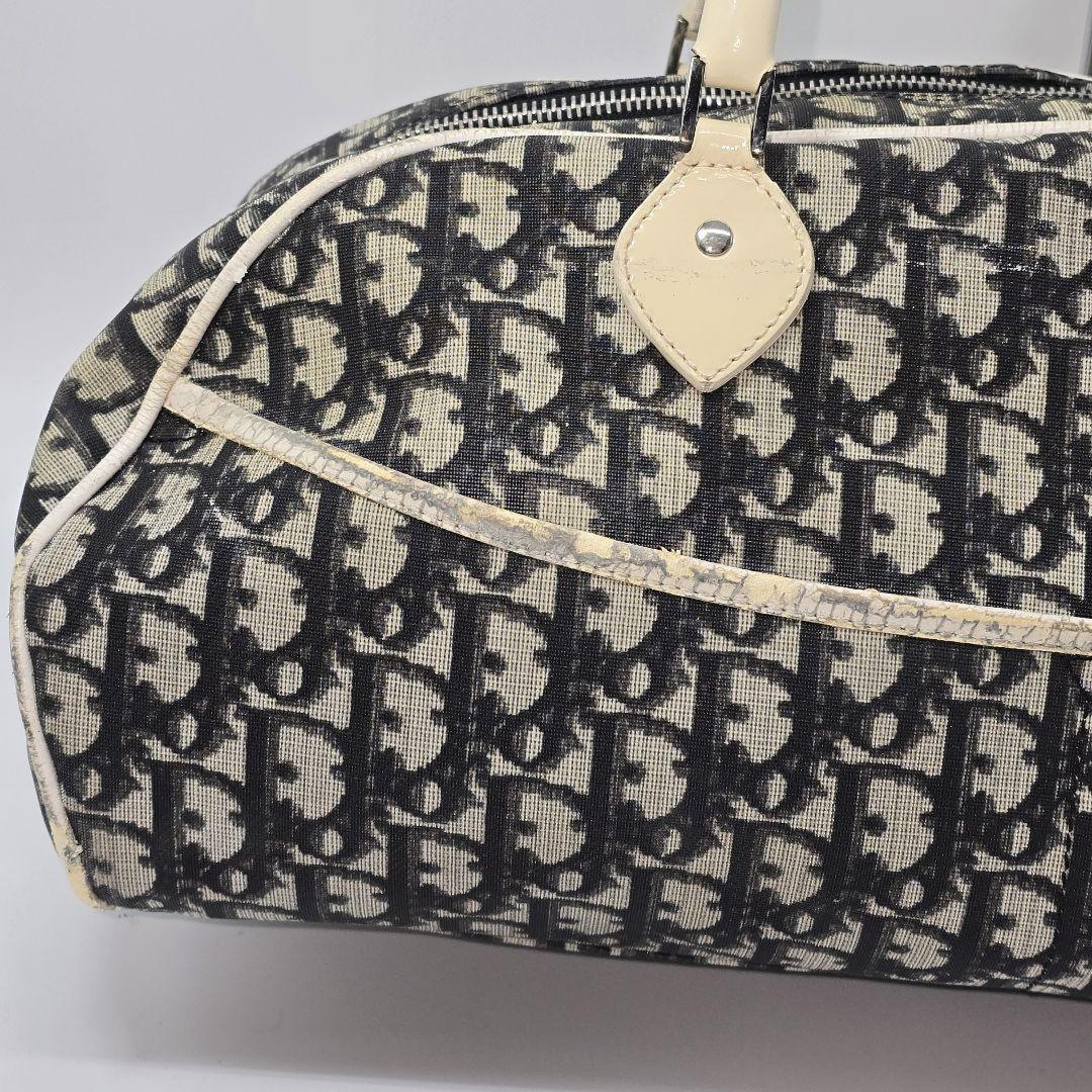 Christian Dior Boston Bag Hand Tote Purse Trotter Authentic