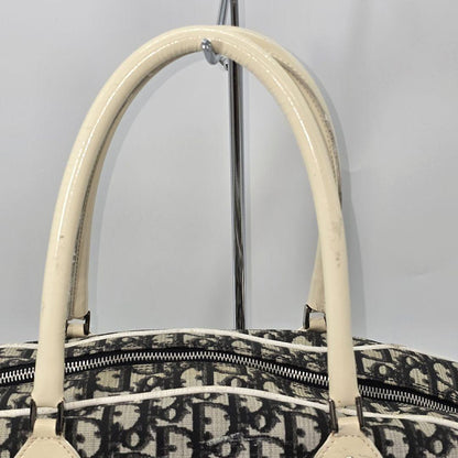 Christian Dior Boston Bag Hand Tote Purse Trotter Authentic