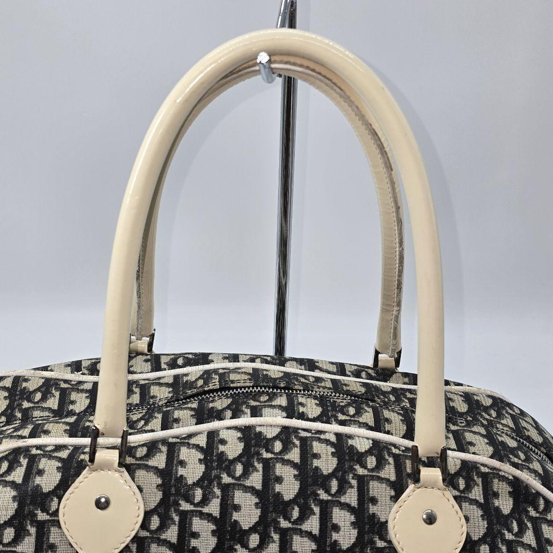 Christian Dior Boston Bag Hand Tote Purse Trotter Authentic
