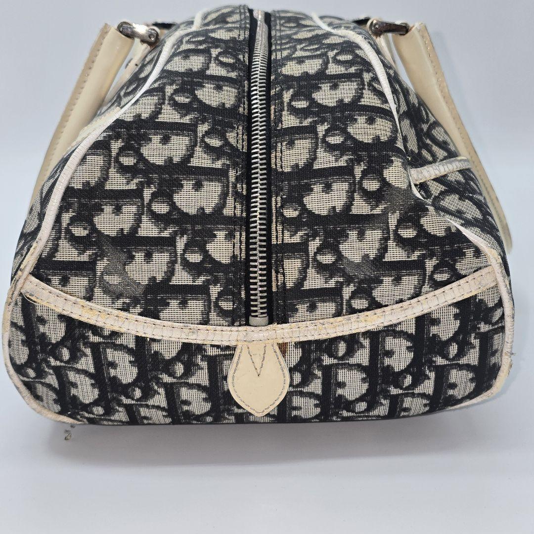 Christian Dior Boston Bag Hand Tote Purse Trotter Authentic