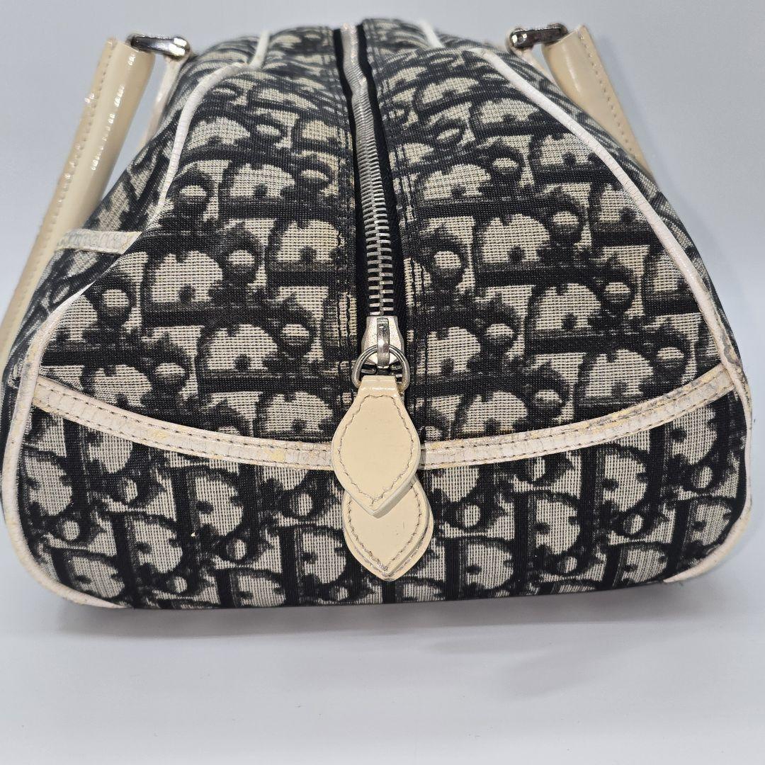 Christian Dior Boston Bag Hand Tote Purse Trotter Authentic