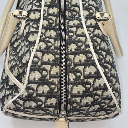 Christian Dior Boston Bag Hand Tote Purse Trotter Authentic