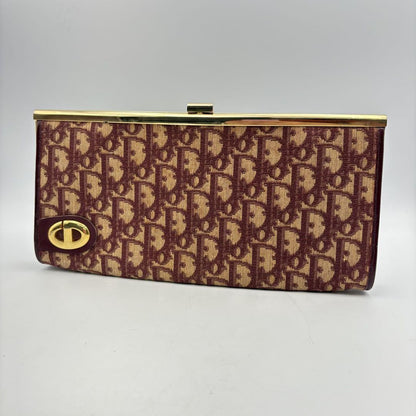 Christian Dior Clutch Bag Second Bag Trotter Red Authentic