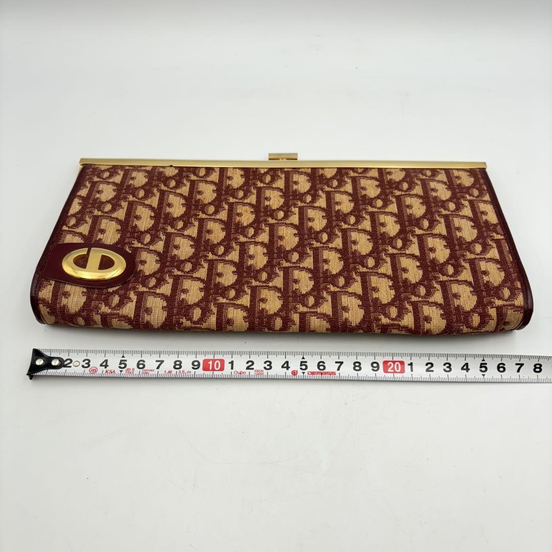 Christian Dior Clutch Bag Second Bag Trotter Red Authentic