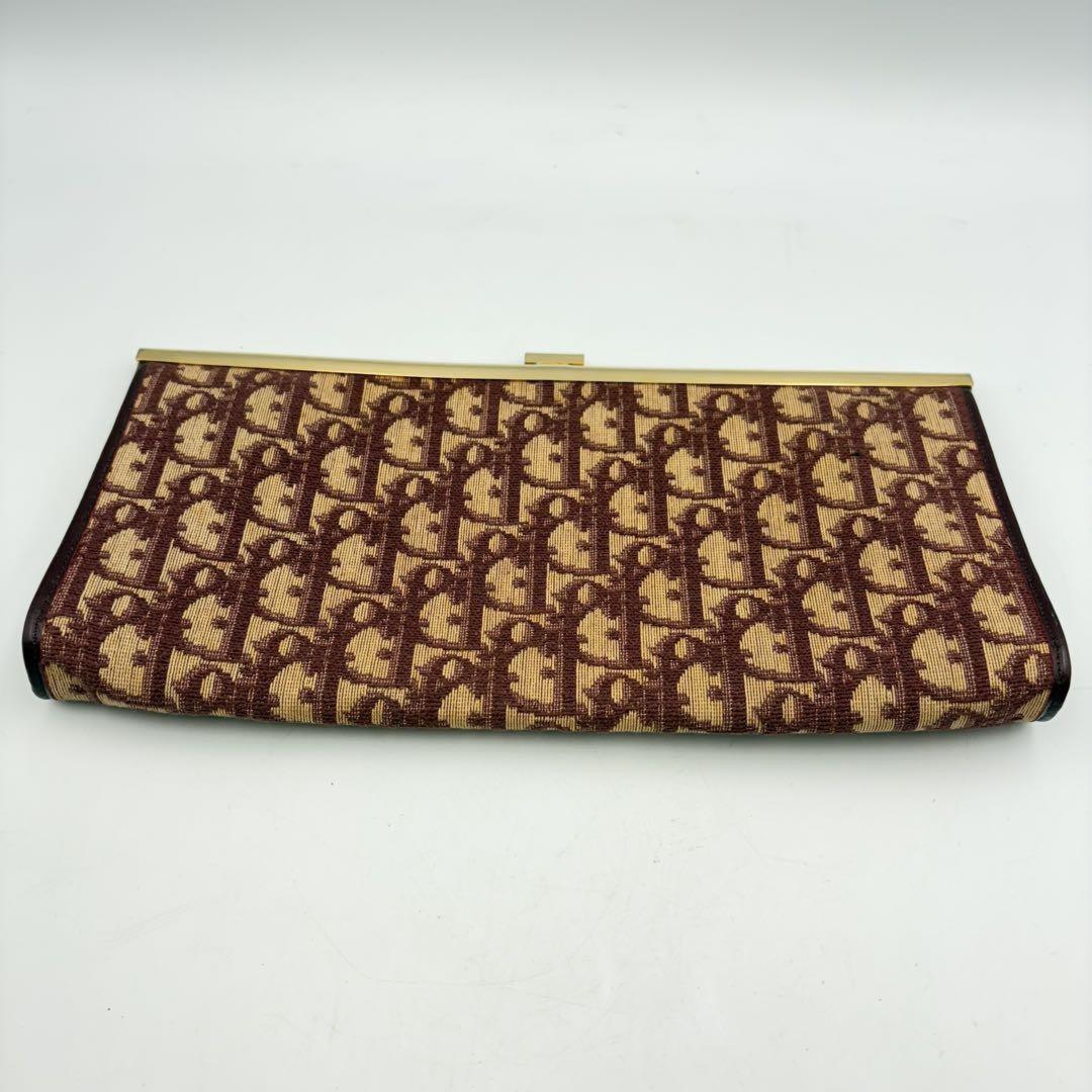 Christian Dior Clutch Bag Second Bag Trotter Red Authentic