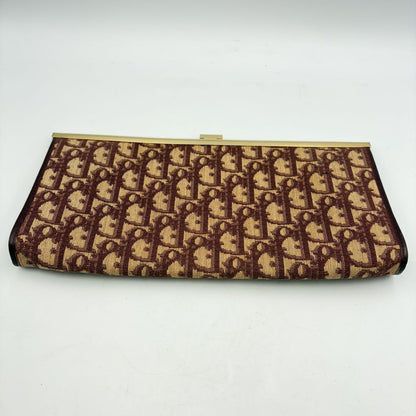 Christian Dior Clutch Bag Second Bag Trotter Red Authentic